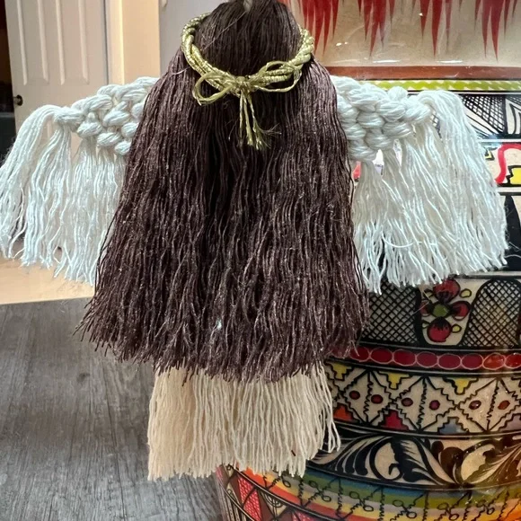 Macrame Angel, Christmas Ornament - Picture 6 of 6